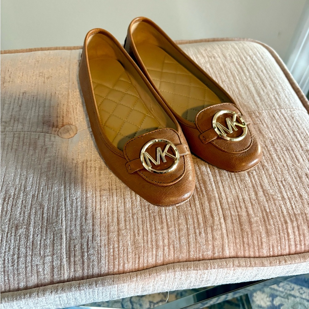 Michael Kors Brown Leather Flats